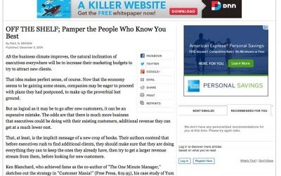 OFF THE SHELF; Pamper the People Who Know You Best