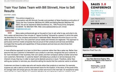Train Your Sales Team with Bill Stinnett, How to Sell Results